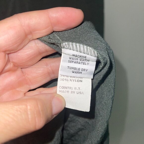 Cut Loose Womens Dress Size Small Green Faux Wrap Midi Pockets V Neck Casual - Picture 5 of 8